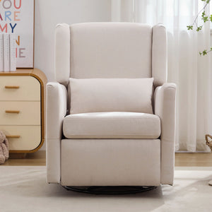 Wide Wingback Swivel Glider Rocker Recliner Chair
