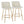 Toriano - Contemporary, Fixed Height Counter Stool With Swivel With Round Footrest (Set of 2)