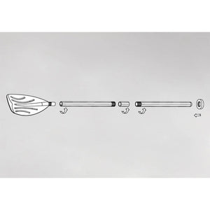 Intex Set of 48" Paddles Plastic Ribbed French Oars for Inflatable Boat (Pair)