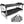 Disc-O-Bed Youth Kid-O-Bunk Benchable Double Cot with Storage Organizers, Black