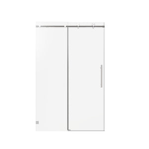 Frameless Single Sliding Soft Close Shower Doors, 5/16" Sgcc Tempered Glass