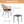 3 Pieces Of Luxury Outdoor Wicker Furniture, Patio Bistro Style Table And Chair Combination, Weather Resistant PE Wicker Weave, Suitable For Garden - Black / Natural