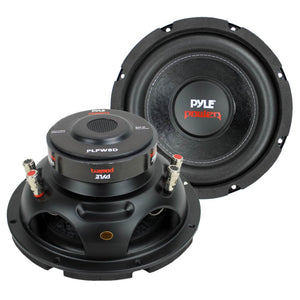 Pyle 8 Inch 1600W DVC 4 Ohm Car Audio Subwoofer Speaker Set, Black (2 Pack) - TRAPSKI