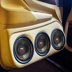 Pyle 8 Inch 1600W DVC 4 Ohm Car Audio Subwoofer Speaker Set, Black (2 Pack) - TRAPSKI