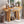 TREXM Rustic Minimalist Console Table with Hidden Drawer