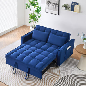 Sofa Bed With Pockets, 3 In 1 Convertible For Living Room