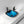 Artistic Vessel Sink With Faucet And Pop Up Drain - Blue