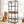 Dog Feeding Station, 3 Height Adjustable Raised Dog Bowls, Dog Feeder Station For Large Medium Dogs Cats, Dog Storage With Shelves - Black / Dark Brown
