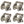 Suncast Handler 200 Foot Resin Wall Mounted Outdoor Garden Hose Reel (4 Pack)
