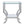Porch & Den - Square Top End Table Elegance Glass - Chrome