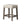 3 Piece Counter Bar Dining Set Table With Electric Outlet And 2 USB Ports, Tufted Upholstered Stools - Brown / Beige