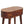 Solid Wood Mini Albion Chestnut Console, 1-Drawer, Nordic Legs