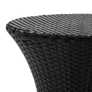 KONO Hourglass Rattan Table with No Glass Top