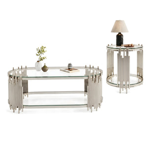 Modern Luxury Coffee Table and Side Table Set