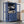 Kitchen Pantry, Freestanding Kitchen Storage Cabinet Display Cabinet With Glass Doors And 4 Built In Drawers For Living Room, Home Office - Blue
