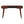 Solid Wood London Arch Writing Desk, 2-Drawers, Chestnut