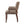 Elegant Arm Dining Chair With Brass Nail Head Detailing