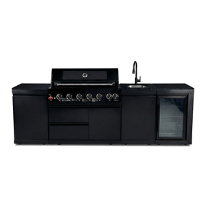 6-Burner 85000 BTU Deluxe Stainless Steel Propane Gas Outdoor Kitchen Grill