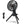 Foldable Camping Fan with Emergency Power Bank 270¡ Oscillating Rechargeable Tripod Fan for Hiking Fishing Personal Desk Fan with 4 Speeds 3 Brightnes