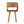 Solid Wood Mini Oak-ish Curve Lower Nightstand