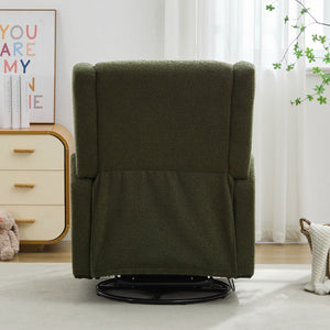 Wide Wingback Swivel Glider Rocker Recliner Chair