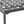 Luna Outdoor Iron Coffee Table - Black Brush Silver