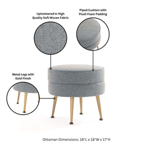 Bailey - Upholstered Accent Ottoman
