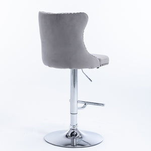 Swivel Adjustable Height Barstools Set of 2
