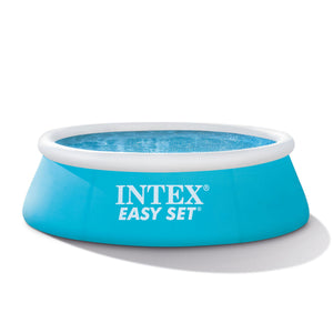 Intex 6ft x 20in Easy Set Inflatable Above Ground Swimming Pool, Blue (2 Pack)