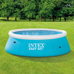 Intex 6ft x 20in Easy Set Inflatable Above Ground Swimming Pool, Blue (2 Pack)