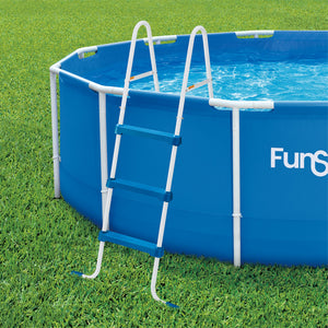 Funsicle 36 Inch SureStep 3 Stair Outdoor Above-Ground Swimming Pool Ladder