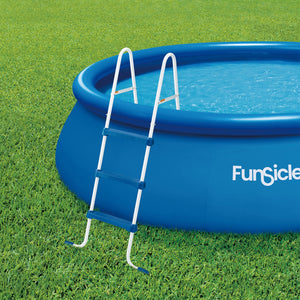 Funsicle 42 Inch SureStep 3 Stair Outdoor Above-Ground Swimming Pool Ladder