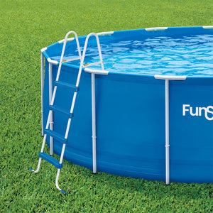 Funsicle 52 Inch SureStep 4 Stair Outdoor Above-Ground Swimming Pool Ladder