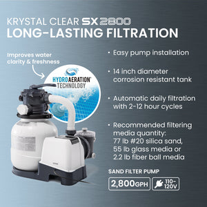 Intex 26339EH 24' x 52" Round Ultra XTR Frame Swimming Pool Set with Filter Pump