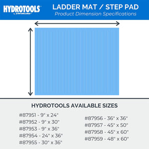 Hydrotools by Swimline Protective Ribbed Ladder Mat/In-Pool Step Pad, 36" x 36"