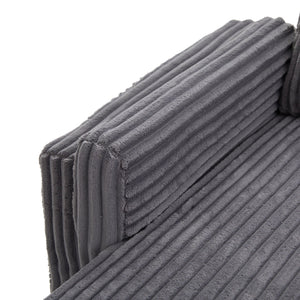 Convertible U-Shaped Sectional Sofa Bed With USB Ports And Storage