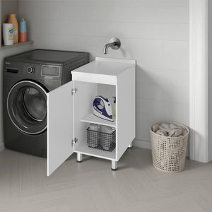 Darwin Freestanding Utility Tub and Sink Cabinet with One Door