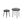 2-Pack Solar Powered Side Table with LED Light, Outdoor/Indoor Nesting Round End Table Set