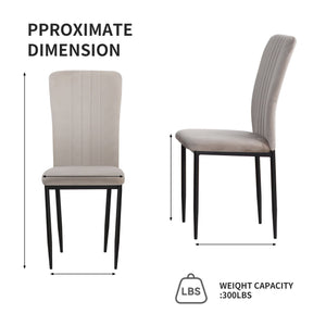 Velvet Dining Chairs For Dining Room (Set of 4)