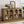 TREXM 4-Door Large Storage Buffet Cabinet with Glass Doors