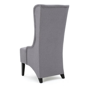 Alight Upholstered Dining Chair With High Back And Birch Wood Legs