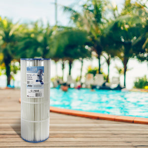 Unicel C-7656 Replacement 50 Sq Ft Pool Hot Tub Spa Filter Cartridge, 108 Pleats