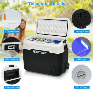 42 QT Portable Dual-Zone Car Refrigerator