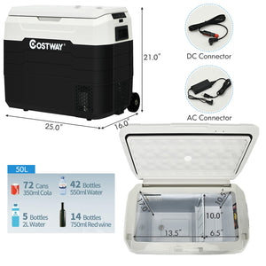 42 QT Portable Dual-Zone Car Refrigerator