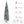 HOMCOM 9' Tall Unlit Snow-Flocked Slim Artificial Christmas Tree