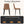 Brown PU Leather Dining Chair with Metal Legs - Set of 4