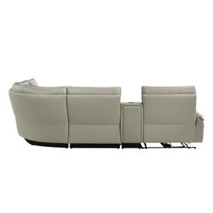 Jayke - Power Motion Sectional Sofa - Light Gray