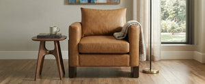 Modern Accent Chair Stylish Club Chair Armchair with Rubberwood Legs for Living Room, Bedroom, or Office