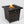 Square Fire Pit Table - Black Brown