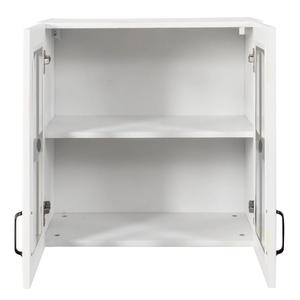 Wall Cabinet with Glass Door and Adjustable Shelves